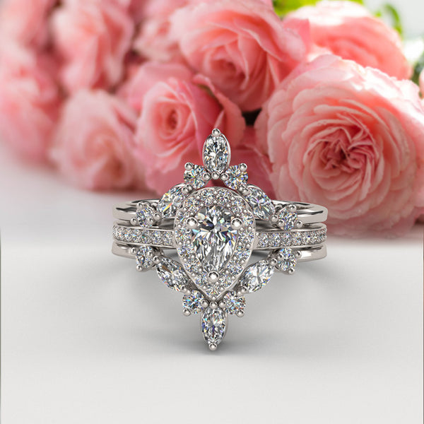 1.1ct Natural Diamond Bridal Set - 16GG54